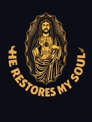 he restores my soul jesus christ premium tee vedawear D scaled