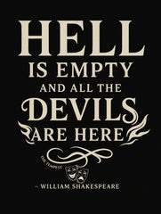 hell is empty shakespeare quote premium tee vedawear D scaled