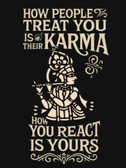 how people treat you krishna karma quote premium tee vedawear scaled