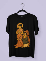 Kalighat Patachitra style artwork printed on Vedawear folk art inspired premium cotton T-shirt