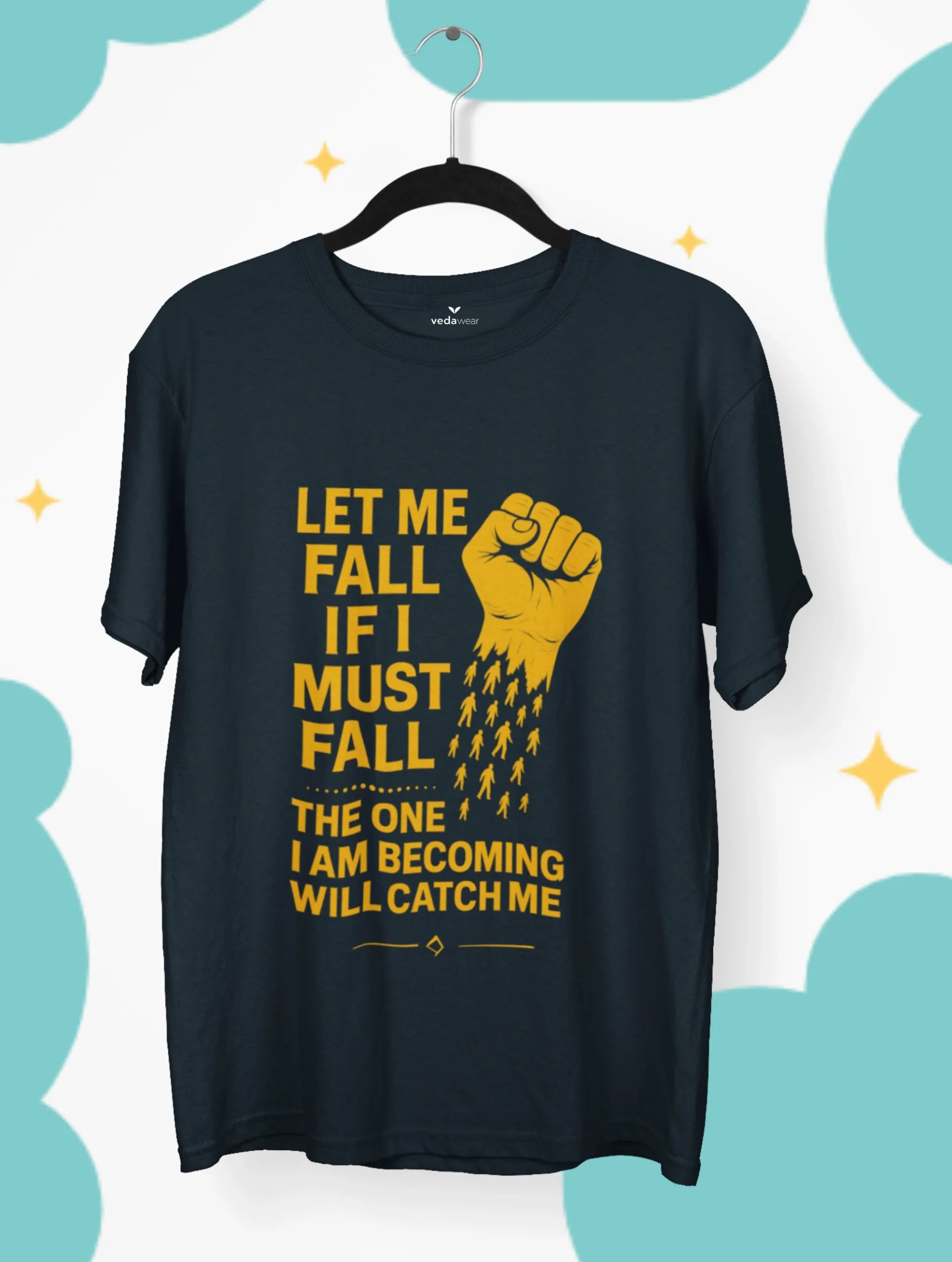let me fall if i must premium motivational tee vedawear NB scaled