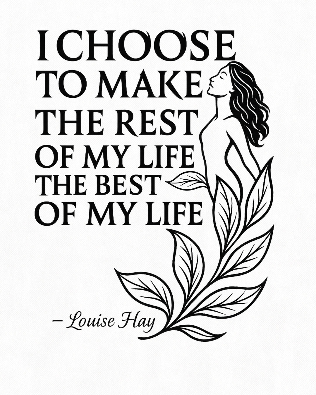 louise hay best of my life quote premium tee vedawear D