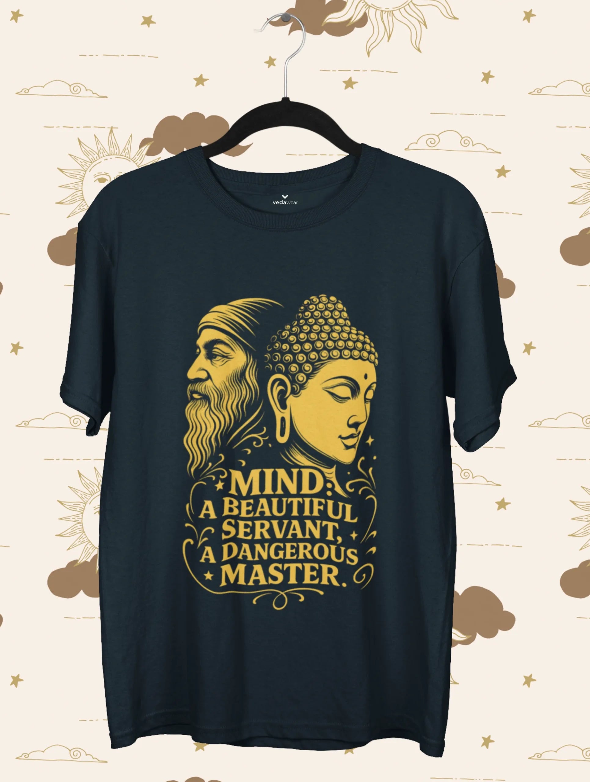 mind beautiful servant dangerous master buddha osho tee vedawear NB scaled