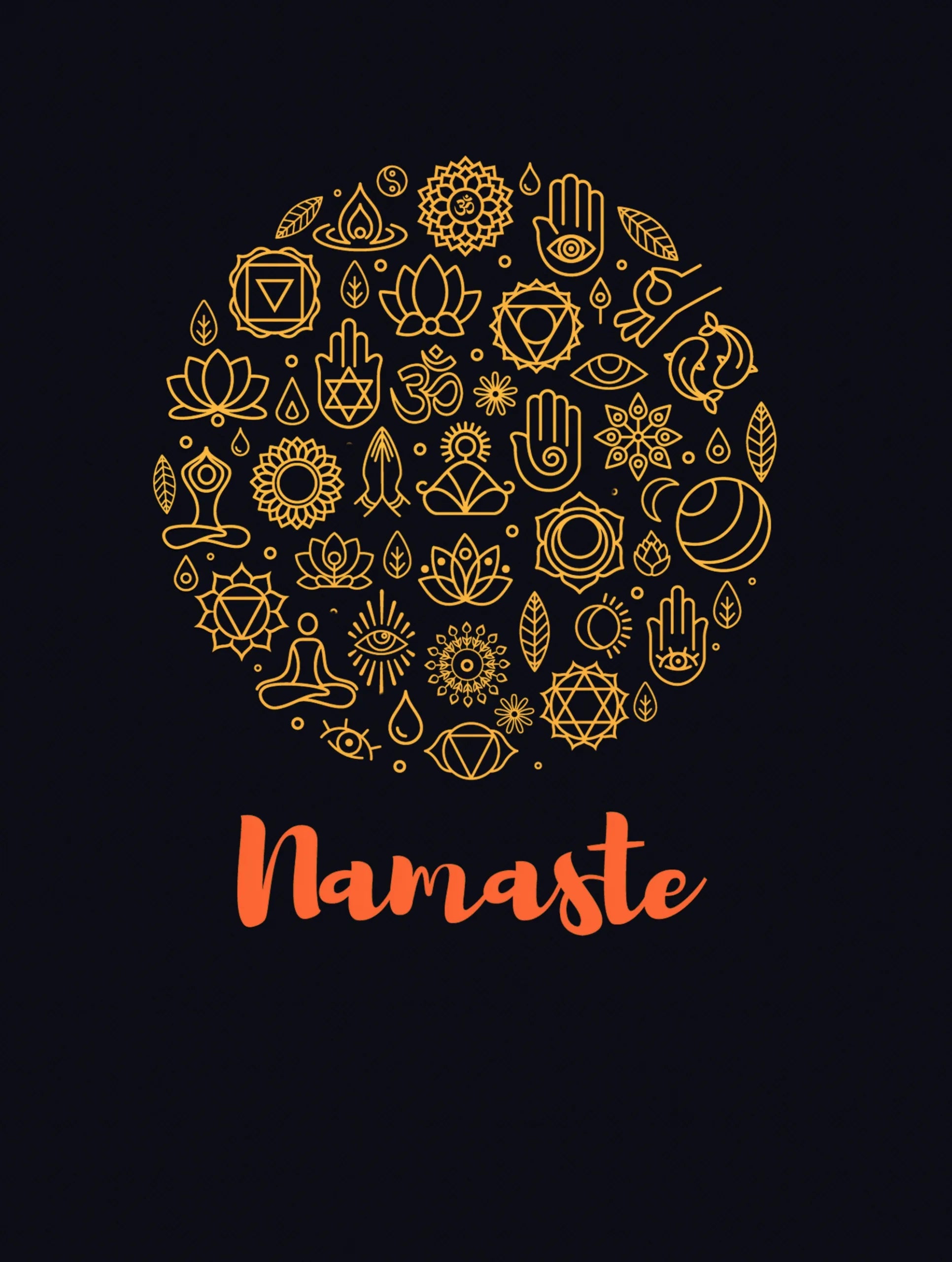namaste spiritual symbols premium tee vedawear D scaled