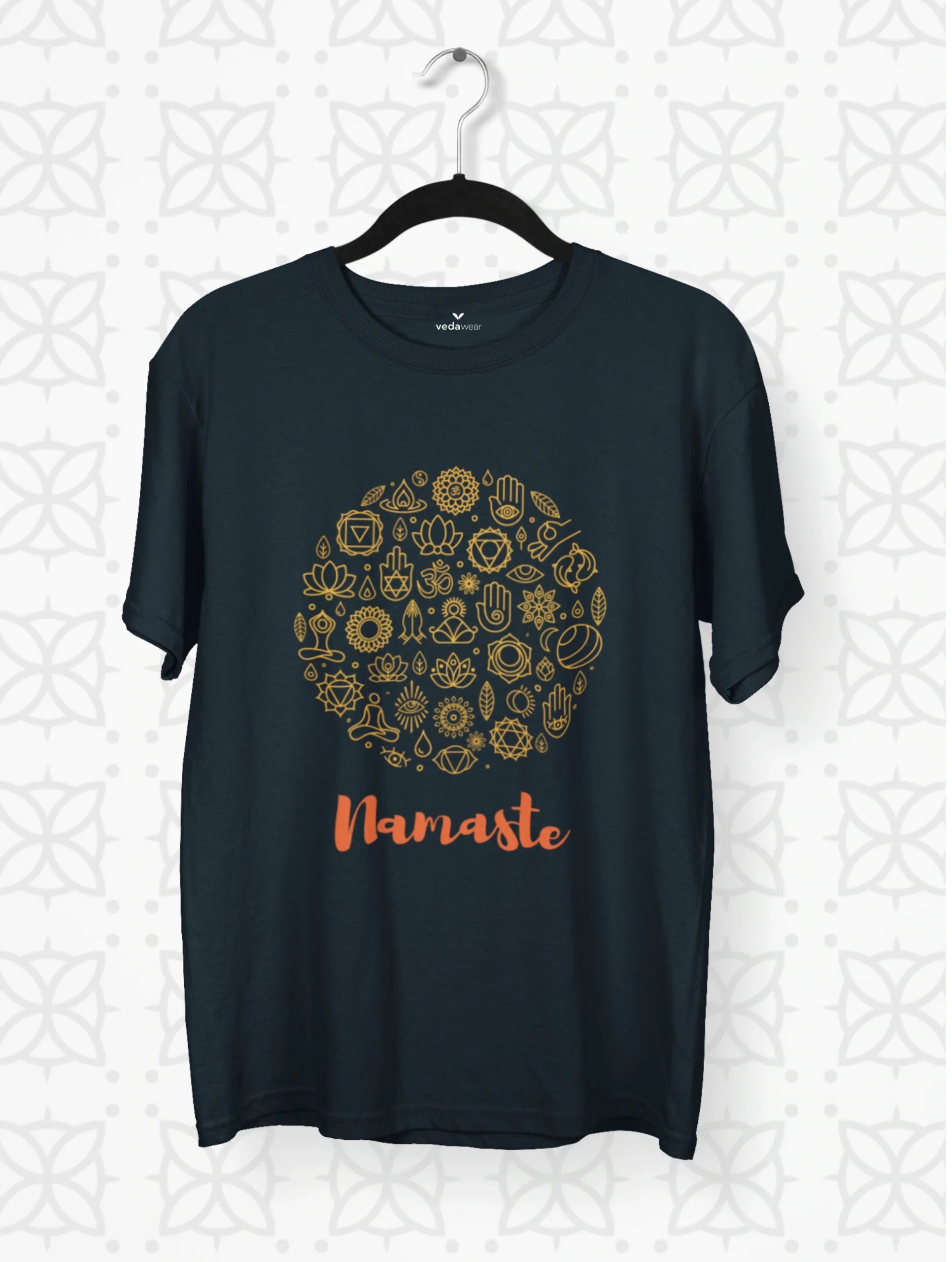 namaste spiritual symbols premium tee vedawear NB scaled