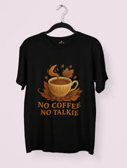 no coffee no talkie white premium caffeine lover tshirt vedawear B scaled