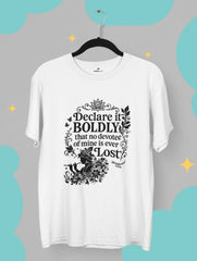 no devotee is ever lost krishna bhagavad gita white tee vedawear W scaled
