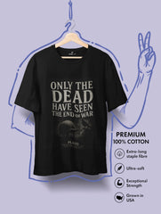 only the dead have seen the end of war plato premium tee vedawear scaled