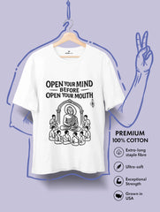 open your mind before mouth buddha premium tee vedawear scaled