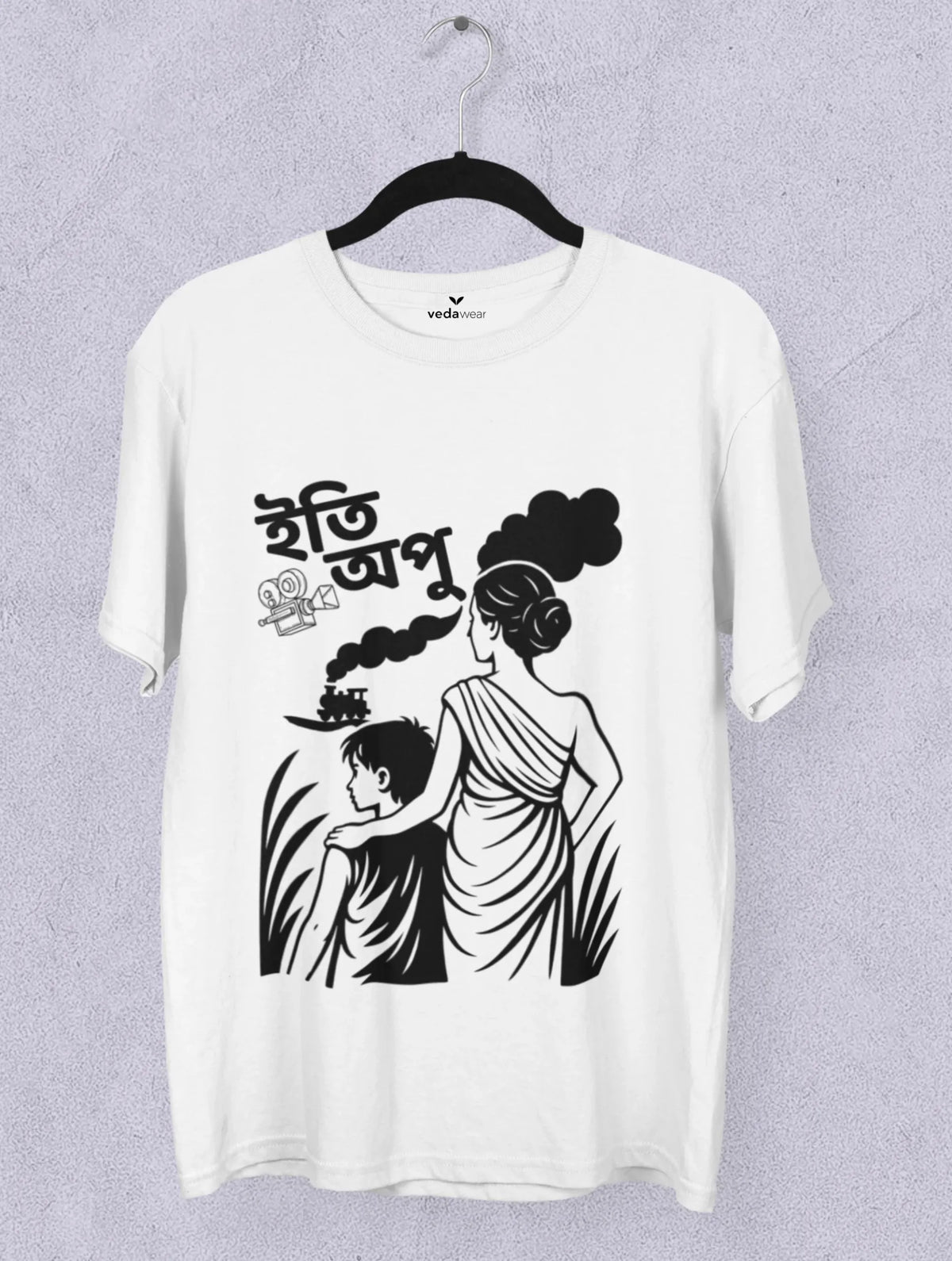 pather panchali inspired iti apu bengali art tshirt vedawear W scaled