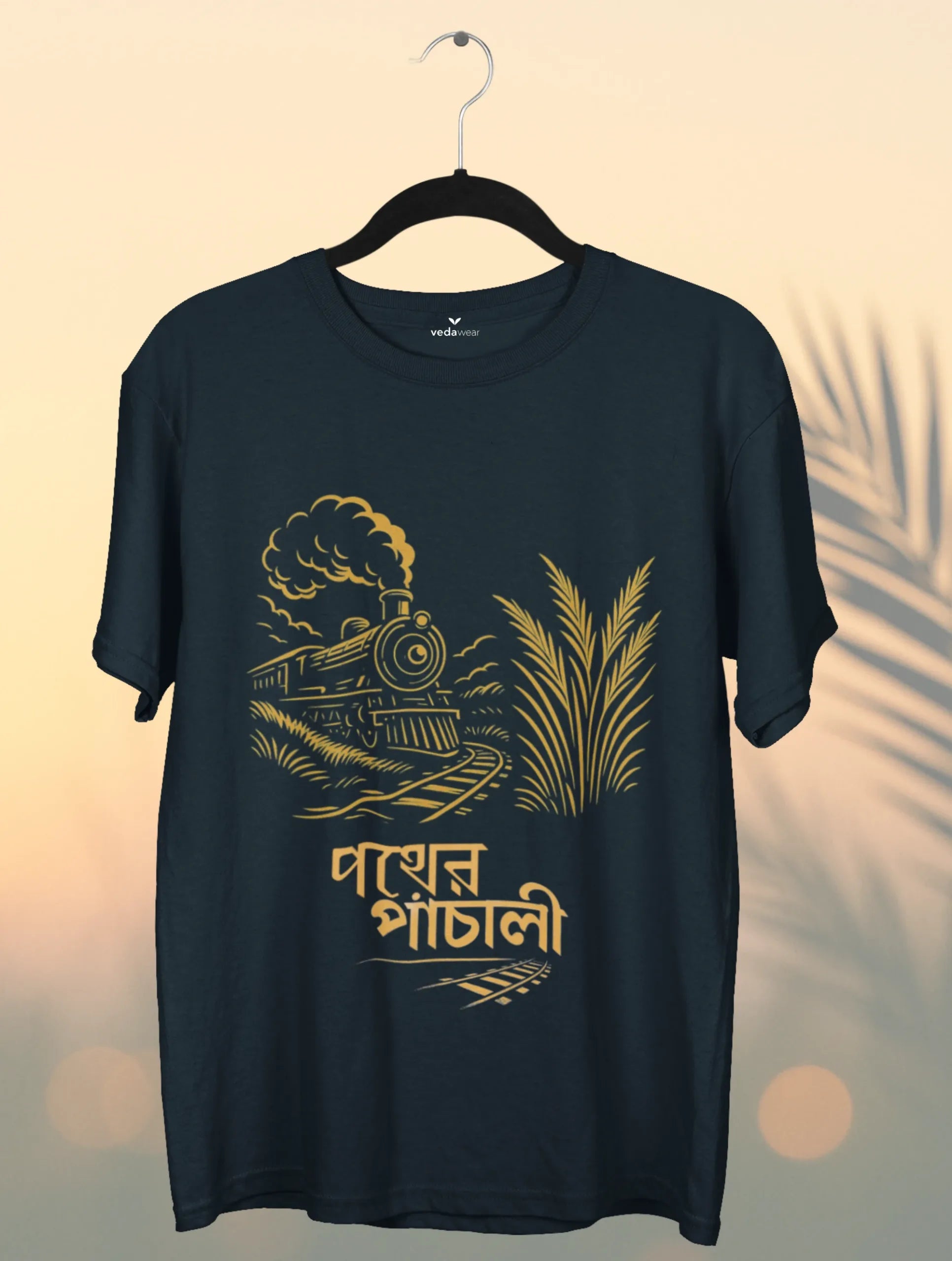 pather panchali train bengali typography premium tshirt design vedawear NB scaled