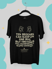 saadi shirazi ten beggars two kings quote black tee vedawear B scaled