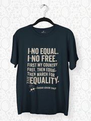 sardar udham singh equality freedom quote premium tee navy vedawear NB scaled