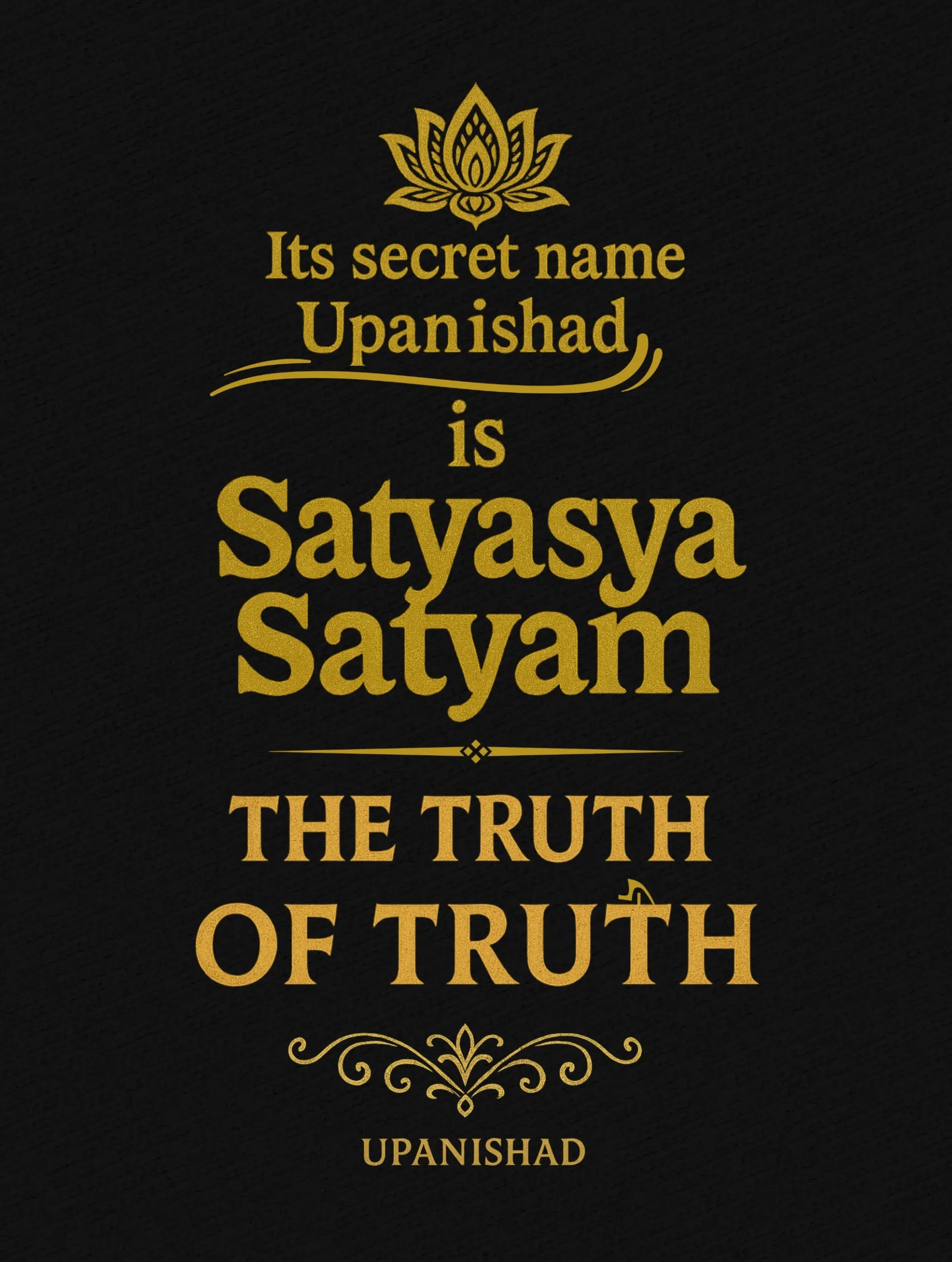 satyasya satyam truth of truth upanishad tee vedawear D scaled