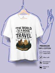 the world is a book travel quote premium tee vedawear scaled