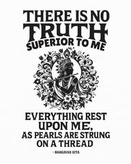 there is no truth superior to me bhagavad gita krishna tee vedawear D