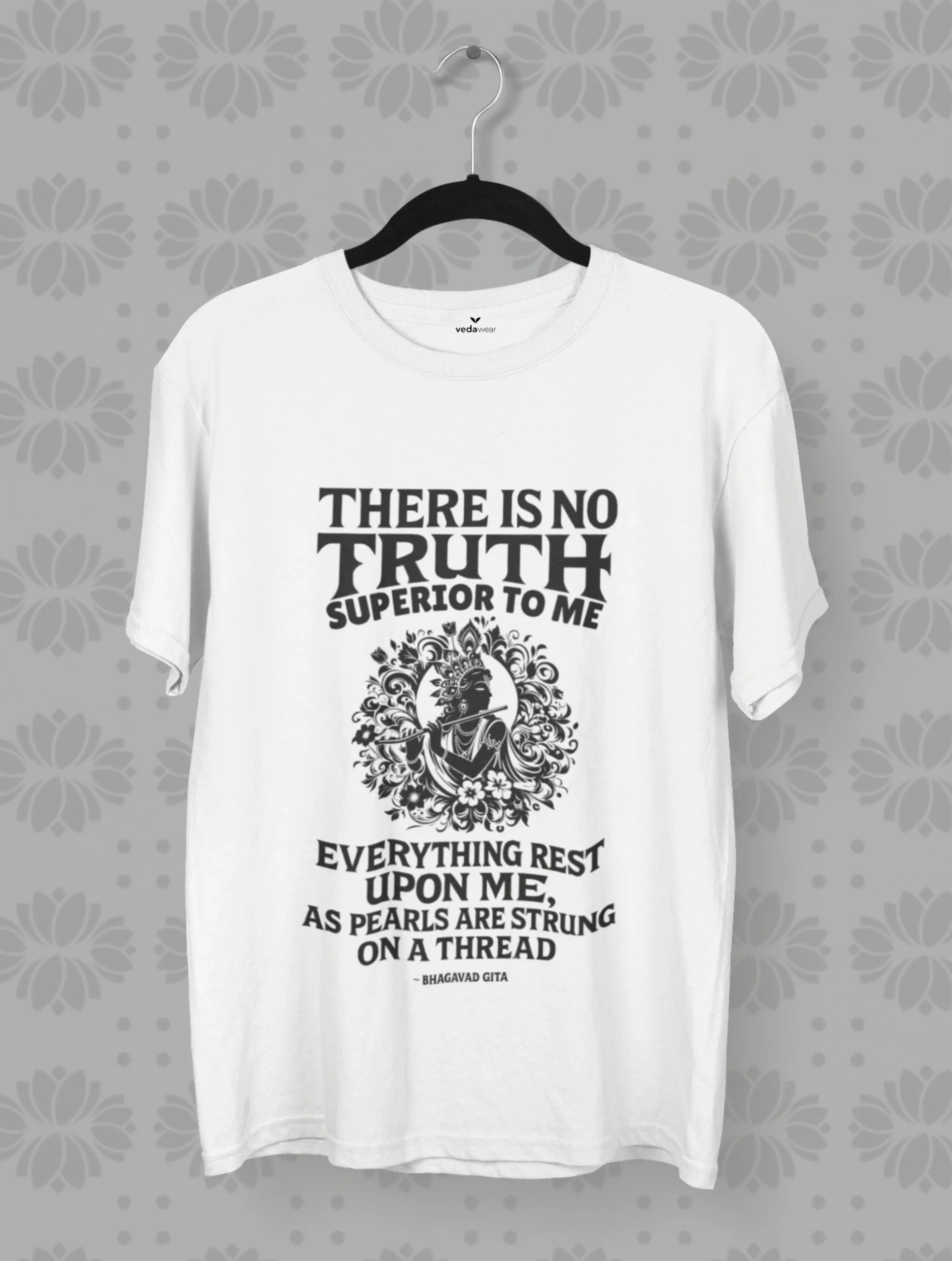 there is no truth superior to me bhagavad gita krishna tee vedawear W scaled