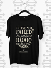 thomas edison quote 10000 ways no failure motivation tee vedawear B scaled