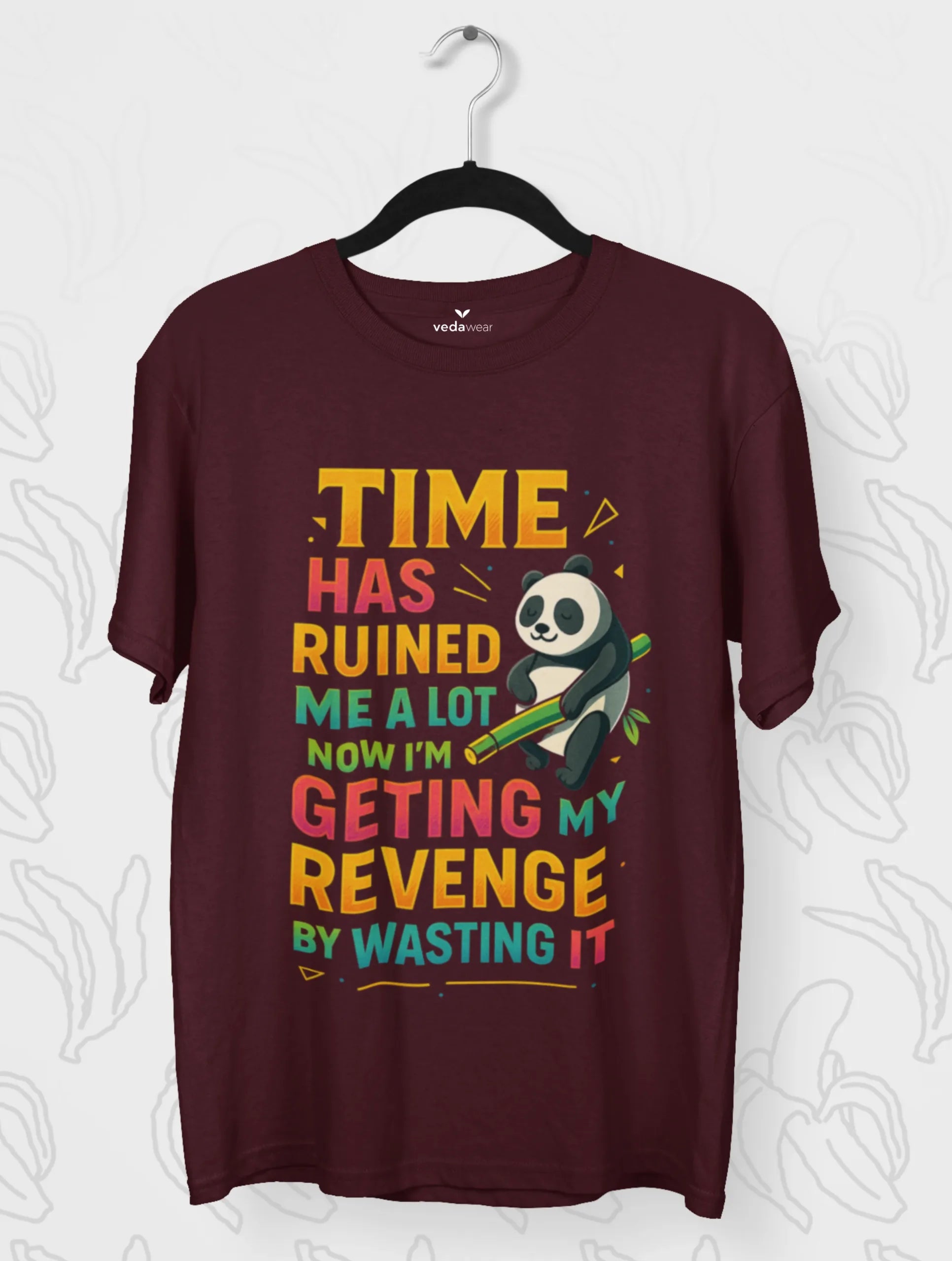 time has ruined me panda revenge witty quote premium tee vedawear M scaled