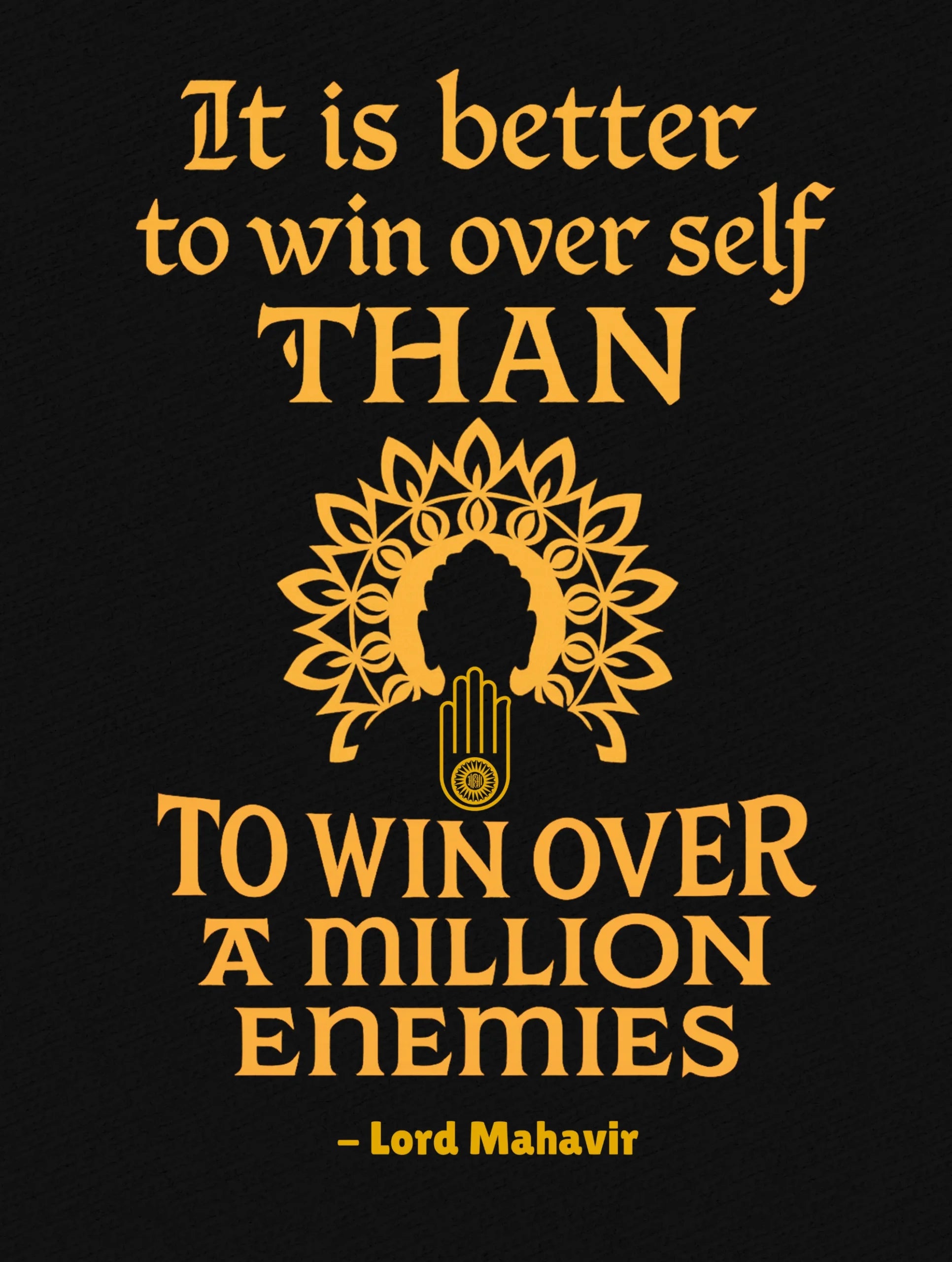 win over self lord mahavir premium tee vedawear D scaled