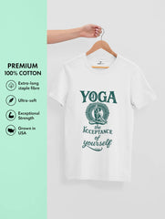 yoga acceptance of yourself premium white tee vedawear scaled