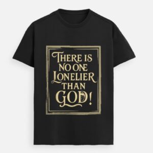 The Loneliest God Tee Premium Philosophical T-Shirt