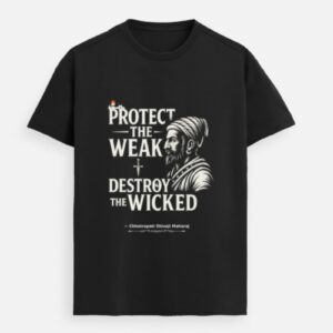 Protect the Weak – Shivaji Maharaj Premium Warrior Tee