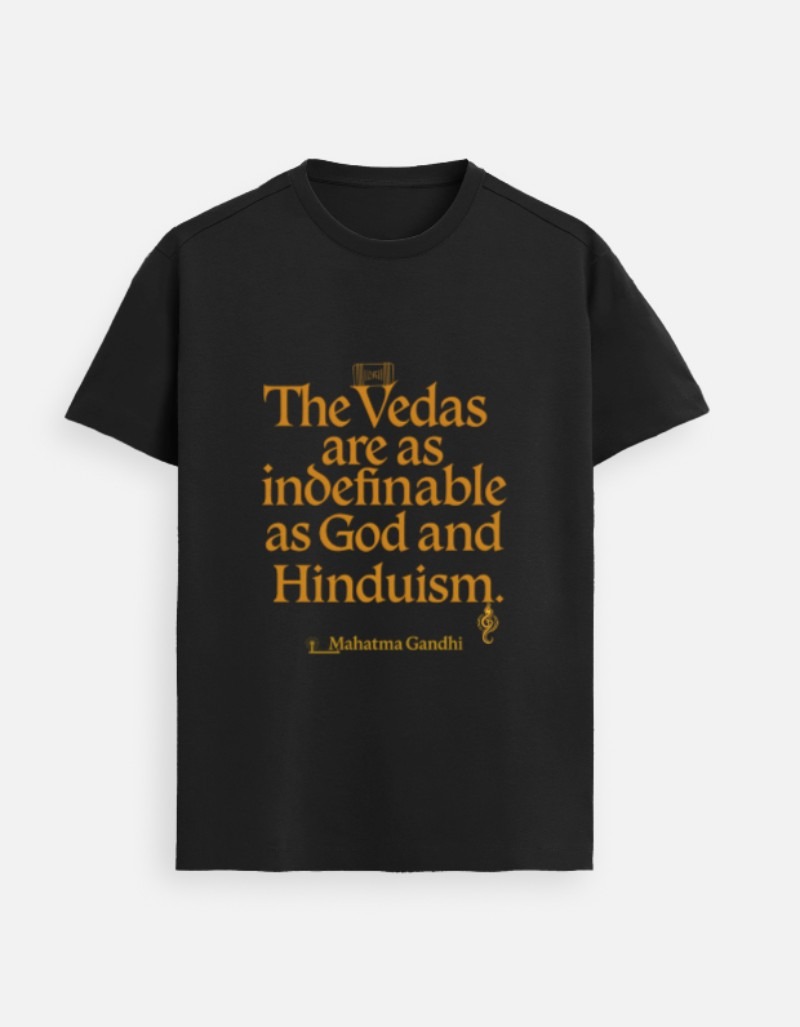 The Vedas Are Indefinable – Gandhi Premium Tee