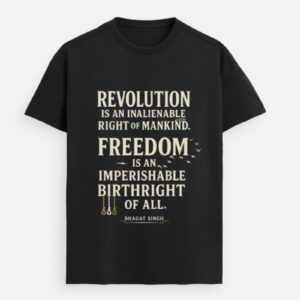 Freedom Is a Birthright – Bhagat Singh Premium Tee