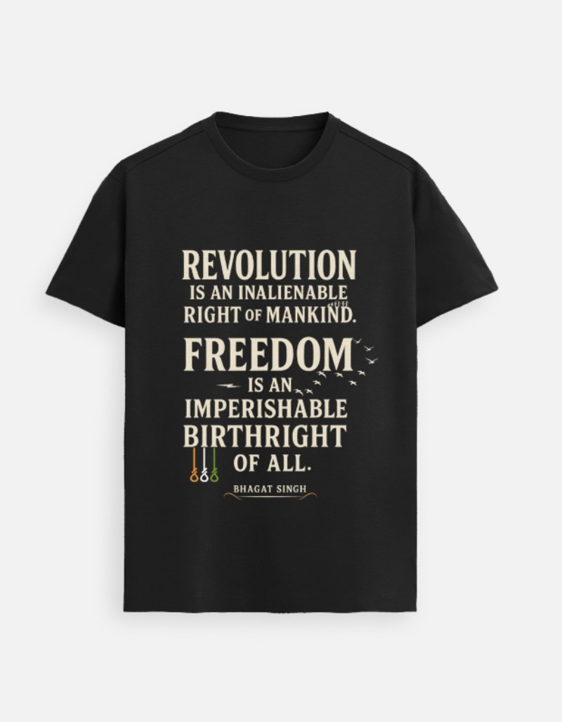 Freedom Is a Birthright – Bhagat Singh Premium Tee