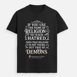 Religion or Demons – Tagore Premium Quote Tee
