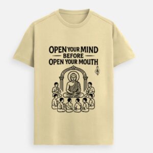 Open Your Mind – Buddha Wisdom Premium Tee
