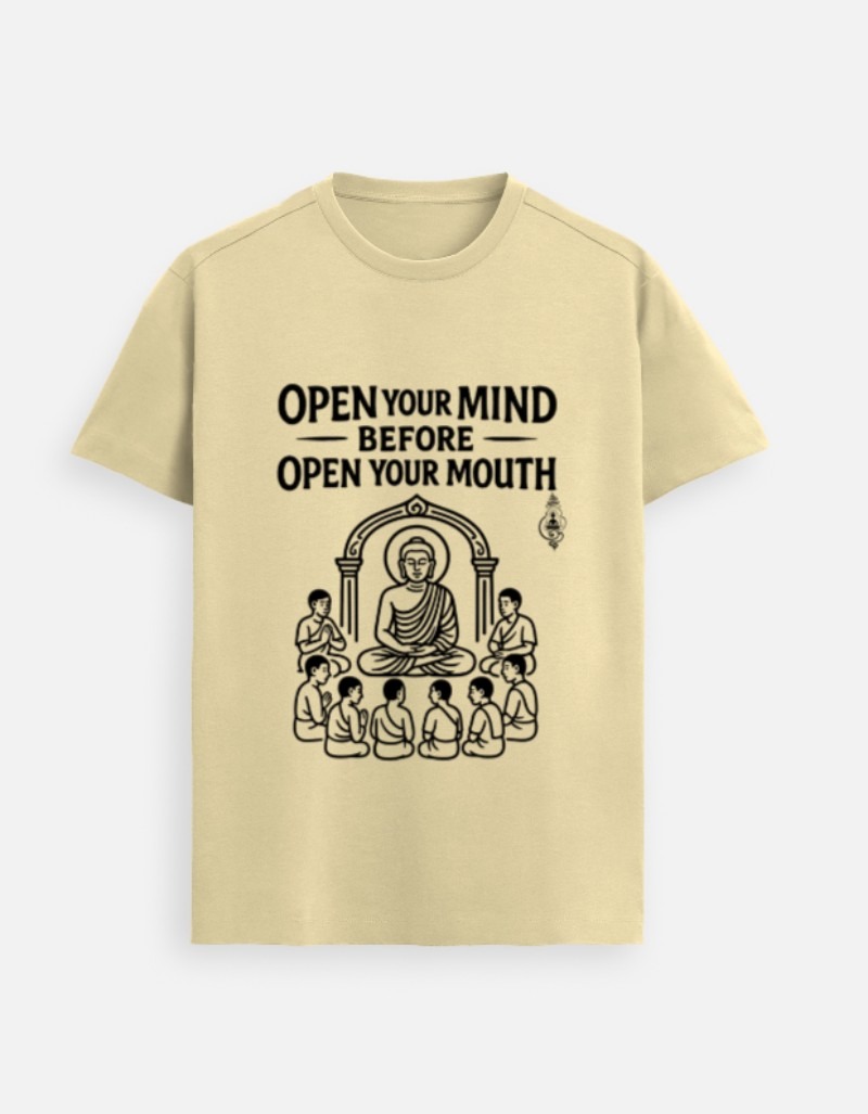 Open Your Mind – Buddha Wisdom Premium Tee