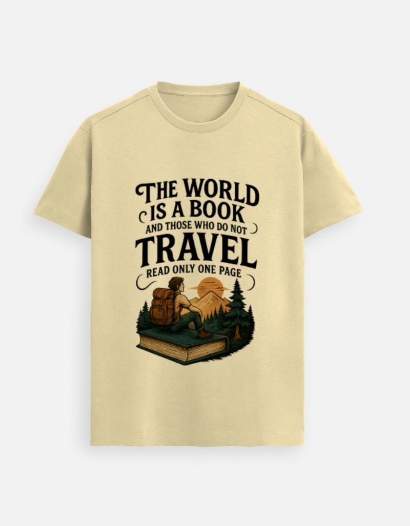 The World Is a Book – Premium Travel Tee
