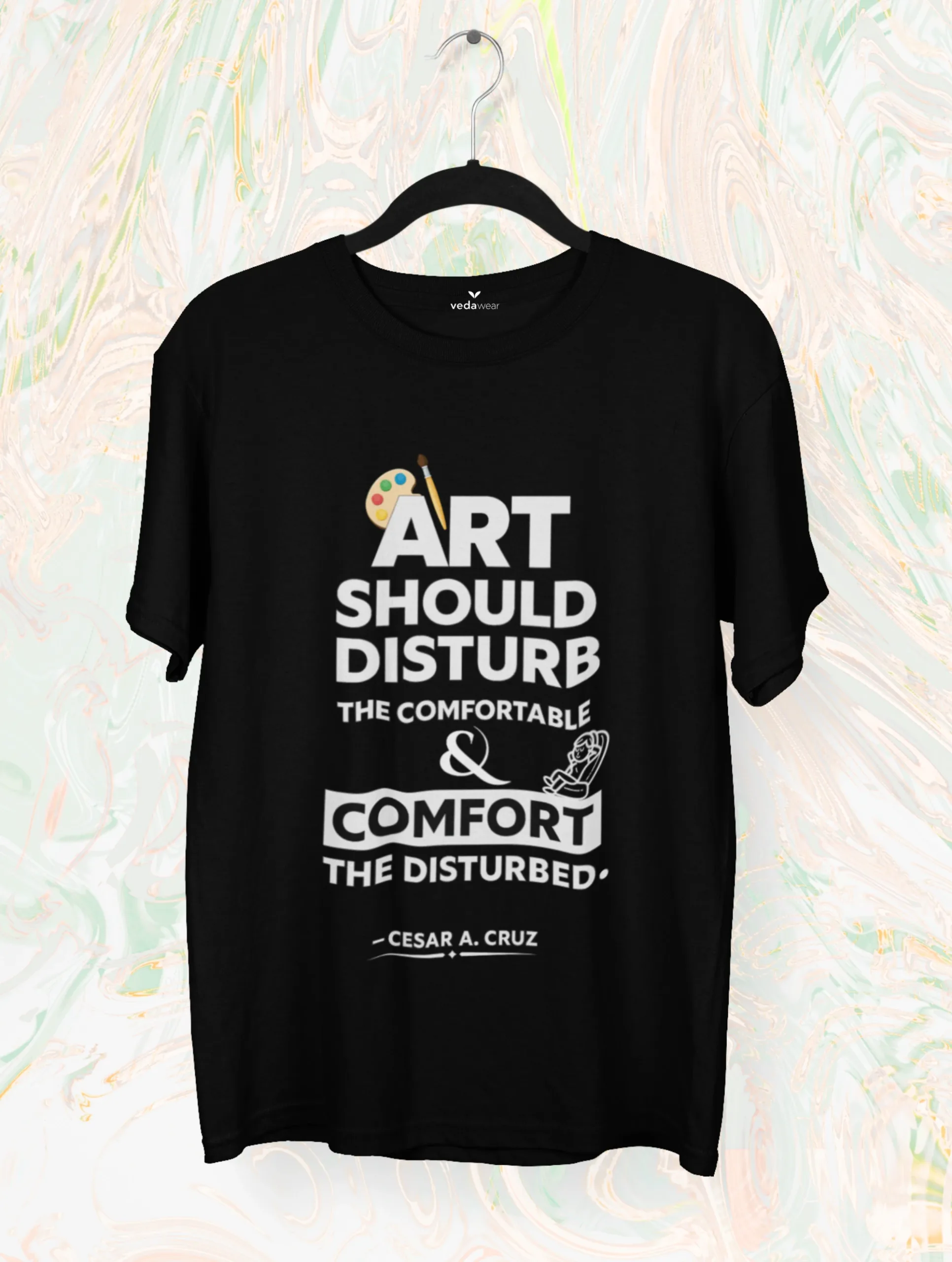 “Art Should Disturb & Comfort” – Bold Premium Tee