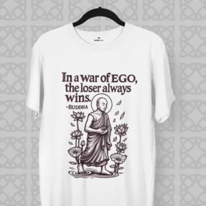 "In a War of Ego" – Buddha Quote Premium T-Shirt