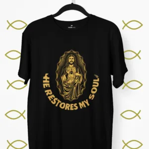 He Restores My Soul – Christ Devotion Premium Tee