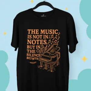 Silence Between Notes – Mozart Premium Music Tee