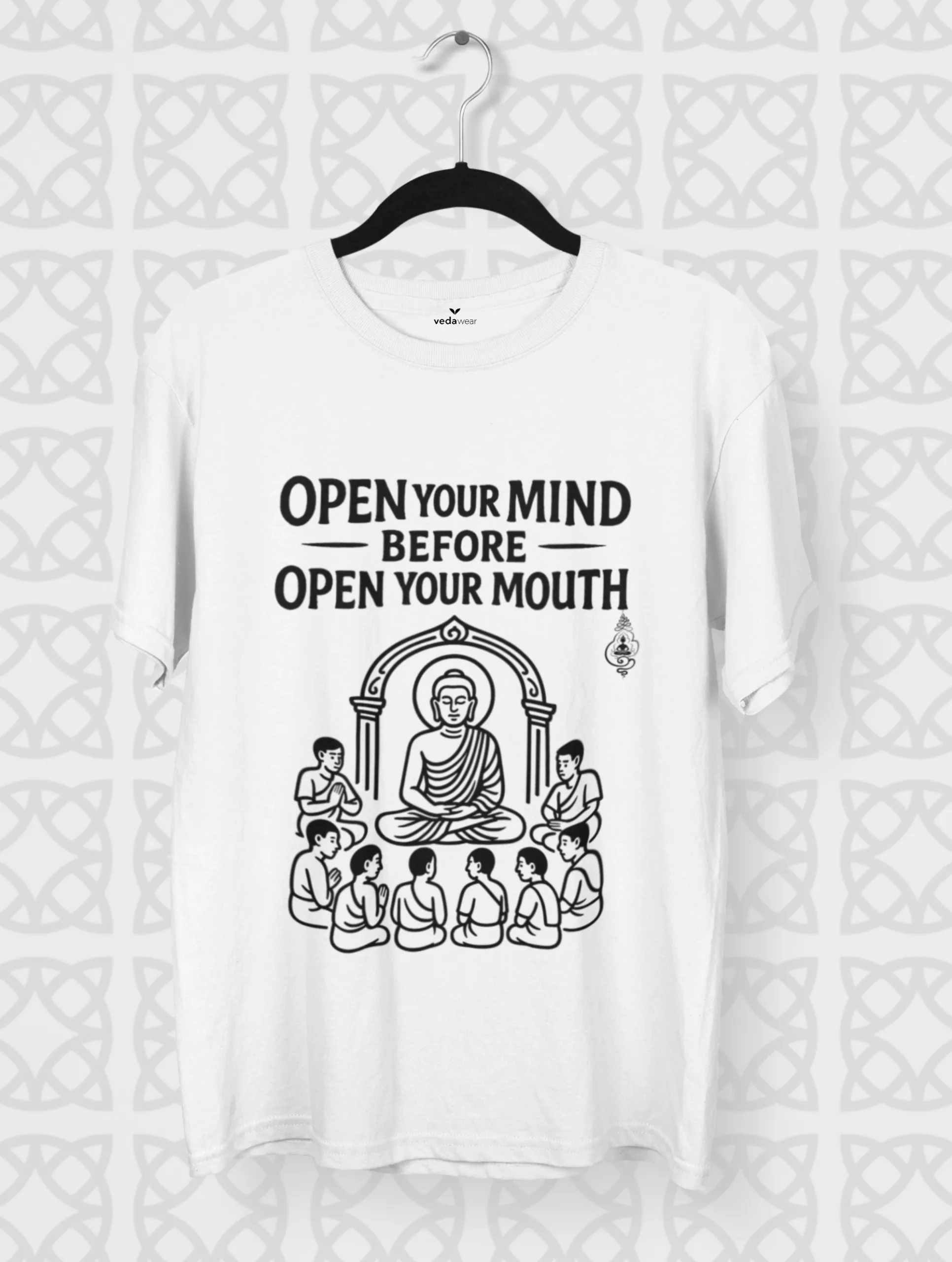 Open Your Mind Before Your Mouth – Vedawear Premium Tee