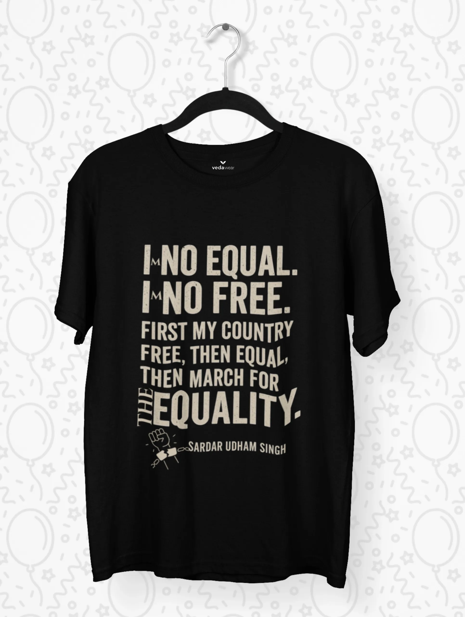 No Equal, No Free – Udham Singh Premium Justice Tee